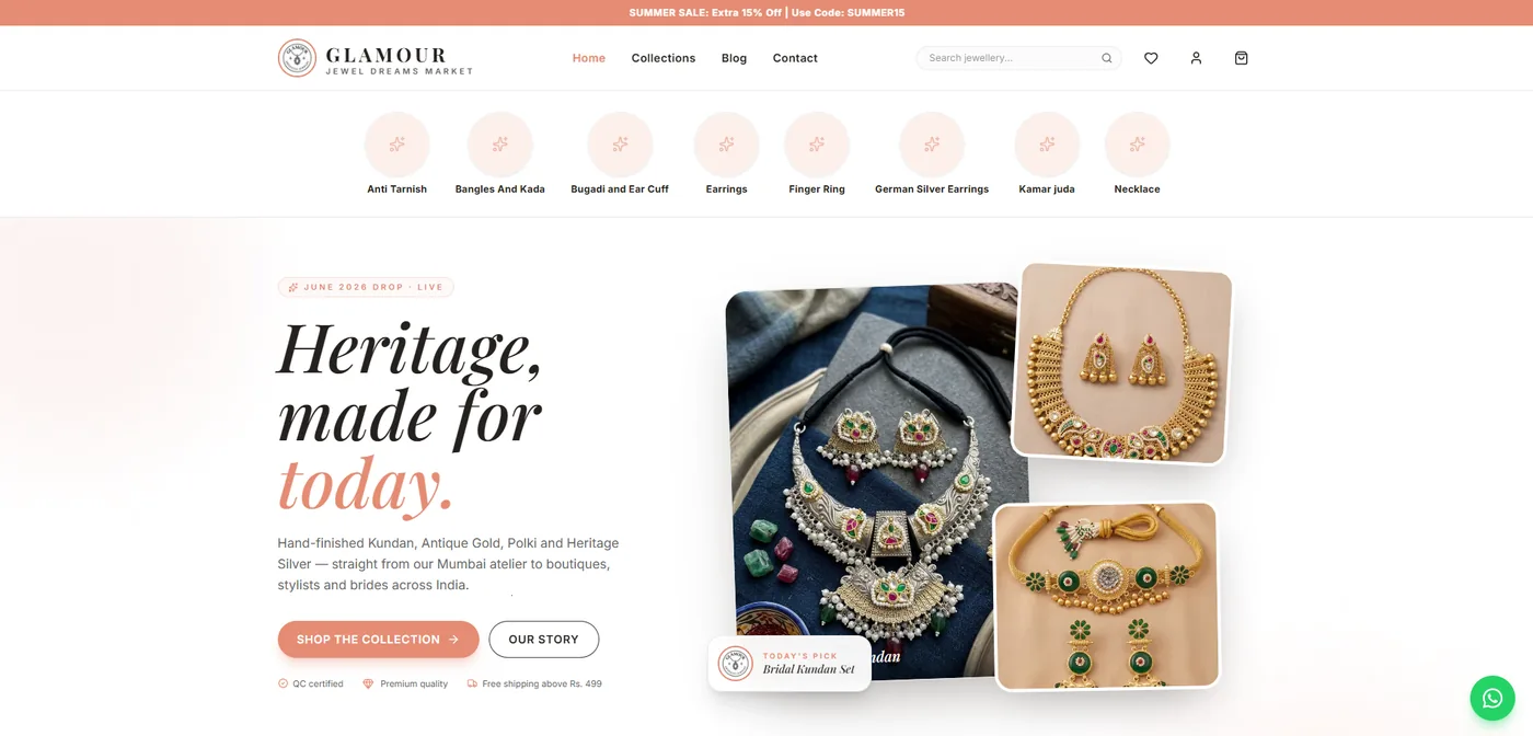 Glamour Jewelry — live preview